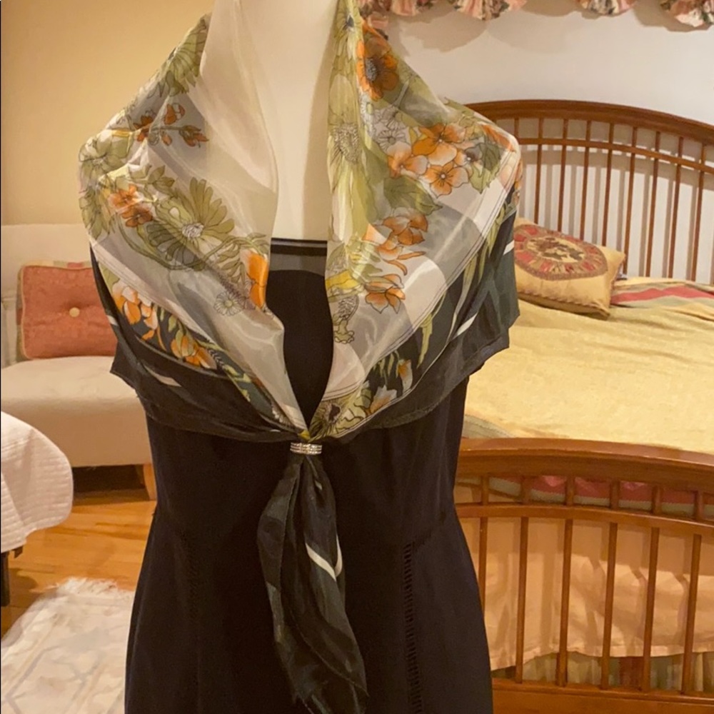 COPY - A polyester and silk scarf